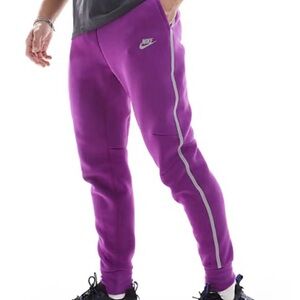 Nike Purple Jogger Sweatpants with Elastic Waistband